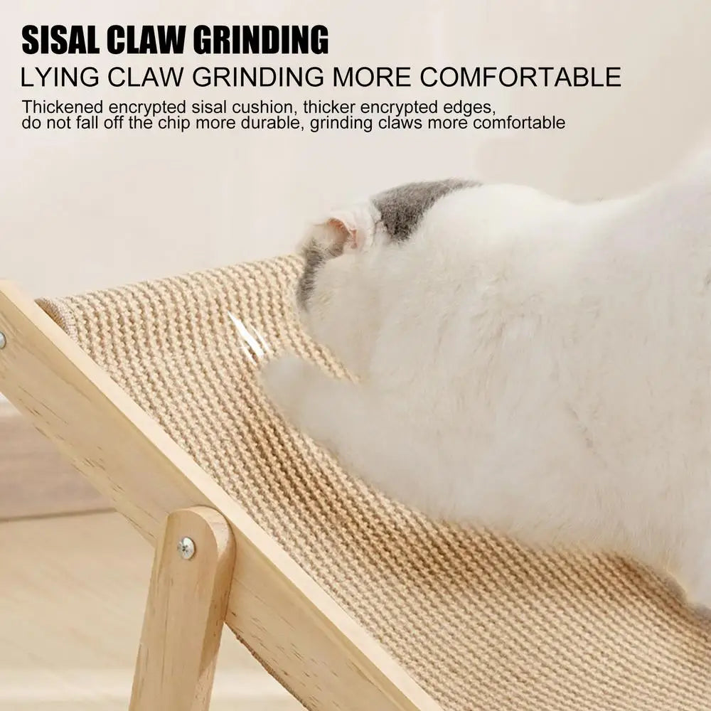 New Cat Chair Pet Sisal Bed Adjustable Recliner Portable Puppy Sleeping Nest House Comfort Nestapply Cat Dog Supplies